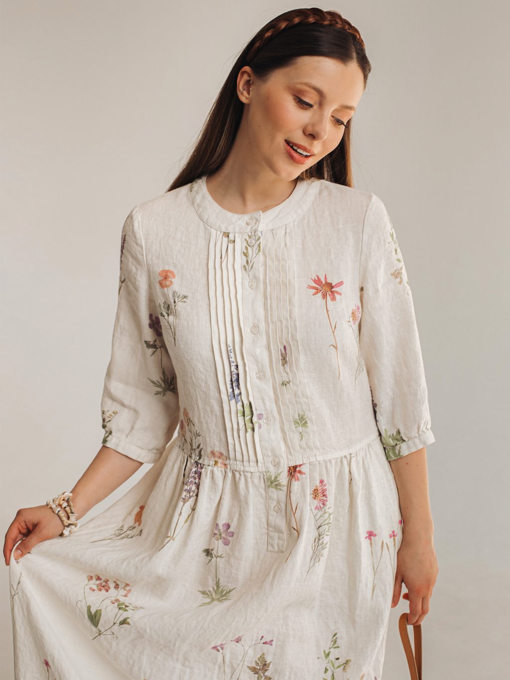 Бохо платье в цветочек